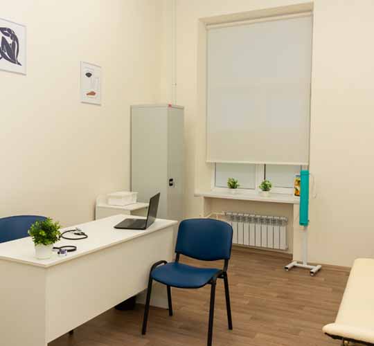 кабинет наркологической клиники для консультаций перед процедурой УБОД